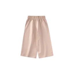 بنطلون أطفال مطبوع من 2-7 سنوات - بيج Printed Kids Trousers for 2-7 Years - Beige