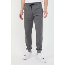 طقم بناطيل رياضية رجالية 3 قطع أسود-كحلي-فحمي مع أساور وأطراف بسحاب Men's 3-Pack Black-Navy-Anthracite Joggers with Ribbed Cuffs and Zipper Details