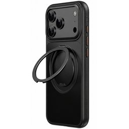 كفر آيفون 18 برو ماكس أكريليك ثلجي مع ماك سيف ومسند دوّار وميزة التحكم بالكاميرا iPhone 18 Pro Max Frosted Acrylic Case with MagSafe 360° Rotating
