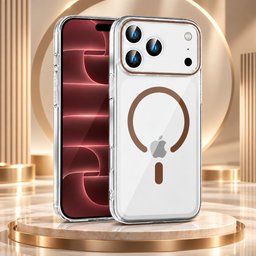 كفر آيفون 18 برو ماكس شفاف كريستالي مع ماك سيف iPhone 18 Pro Max Crystal Clear MagSafe CaseiPhone 18 Pro Max Crystal Clear MagSafe Case