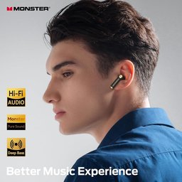 مونستر - سماعة بلوتوث لاسلكية N-Lite 211 - اسود Monster N-Lite 211 Wireless Earbuds Black