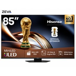 شاشة هايسنس 85 إنش Mini-LED PRO 4K ذكية مع معدل تحديث 165Hz وتقنية Dolby Atmos Hisense 85-Inch Mini-LED PRO 4K Smart TV with 165Hz Refresh Rate and Dolby Atmos