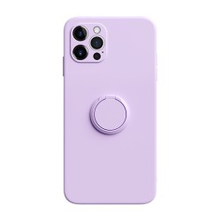 كفر سيليكون لاجهزة ايفون Liquid Silicone Phone Case With Ring Holder ...