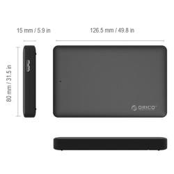 حامل هارد (راك) 2.5 inch USB3.0 Hard Drive Enclosure 2577U3