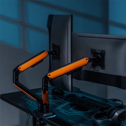 ستاند حامل شاشة ( 2 شاشة) Elemental Gaming Monitor Arm For Dual Monitors With Rgb Lighting LDT63-C024GL