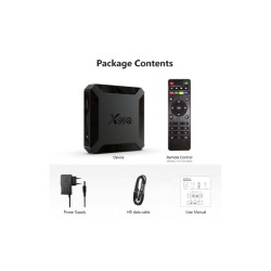 جهاز وسائط تيفي بوكس 8 كيكابايت X96Q 1G8G TV Box Android 2.4G Wifi Allwinner H313 (8GB)