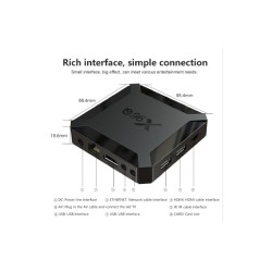 جهاز وسائط تيفي بوكس 8 كيكابايت X96Q 1G8G TV Box Android 2.4G Wifi Allwinner H313 (8GB)