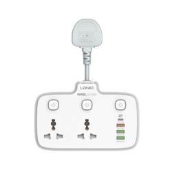 سيار كهربائي 2 منفذ 2 AC Outlets Portable Electrical Extension Socket SC2413
