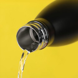 قنينة معدنية حافظة للحرارة Puff Matte Black Bottle 500ml