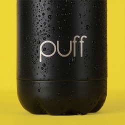 قنينة معدنية حافظة للحرارة Puff Matte Black Bottle 500ml