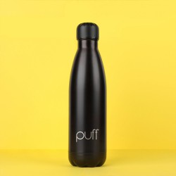قنينة معدنية حافظة للحرارة Puff Matte Black Bottle 500ml