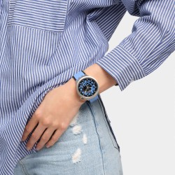 ساعة لكلا الجنسين Big Bold Irony Azure Blue Daze watch