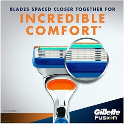 سيت شفرة حلاقة رجالية Gillette Fusion 5 Men's Razor Handle & 2 Blade Refills Set 
