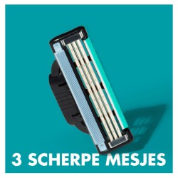 سيت رأس شفرات حلاقة Gillette Mach 3 Plus Blades Men's Shaving 5 Pcs Set 