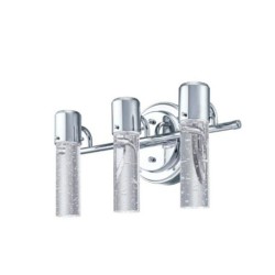 انارة جدارية  Cava 3 Led Wall Light Chrome with Bubble Glass