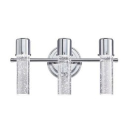 انارة جدارية  Cava 3 Led Wall Light Chrome with Bubble Glass