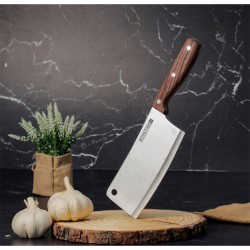 سكين لتقطيع اللحم 15.24 سم Cleaver Knife with Wooden Handle