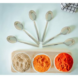 سيت ملعقة كوب  6 قطع Stainless Steel Mocca Spoon 6 Pcs Set