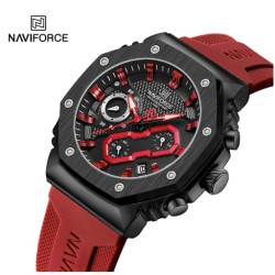 ساعة لكلا الجنسين  Sports Rubber Strap Unisex Watch NF8035-B/R	 	 	 	 	 	