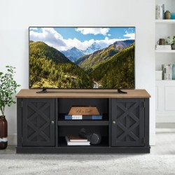 طاولة تلفاز خشبية Tv Table with Shelves