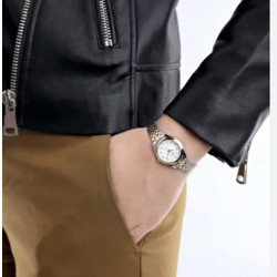 ساعة نسائية 25 ملم Analog Stainless Steel Strap Women's Watch 25 mm LTP-1129G-7BRDF