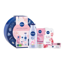 سيت العناية بالبشرة بخلاصة الورد 4 قطع Women's Soft Rose Heaven Gift Set 4 Pcs