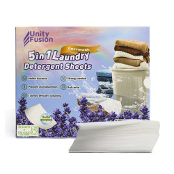 اوراق غسيل الملابس 5 في 1 برائحة اللافندر 5 In 1 Laundry Detergent Sheets