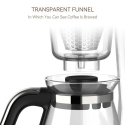 ماكنة صنع القهوة 4-6 أكواب 2In 1 Drip & Manual Coffee Maker
