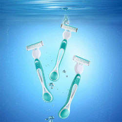 سيت شفرة حلاقة للنساء للبشرة الحساسة 6 قطع Gillette Venus 3 Sensitive Women's Razor 6 Pcs