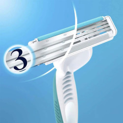 سيت شفرة حلاقة للنساء للبشرة الحساسة 6 قطع Gillette Venus 3 Sensitive Women's Razor 6 Pcs