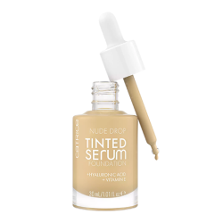 فاونديشن بسيروم حمض الهيالورونيك وفيتامين E Nude Drop Tinted Serum Foundation