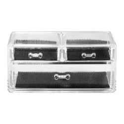 منظم أكريليك شفاف مزود بأدراج Transparent Acrylic Organizer with Drawers