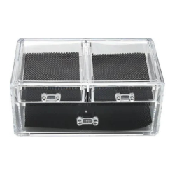منظم أكريليك شفاف مزود بأدراج Transparent Acrylic Organizer with Drawers