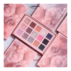 باليت ايشادو- تصميم الأزهار  Makeup Eyeshadow Palette - Floral Design
