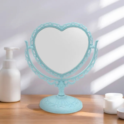 مرآة منضدية على شكل قلب Heart Shape Stand Mirror