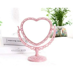 مرآة منضدية على شكل قلب Heart Shape Stand Mirror