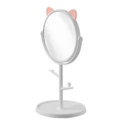 مرآة مكياج بتصميم أذني قطة Cat Ear Design Makeup Mirror