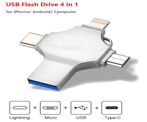 وحدة تخزين حجم ١ تيرابايت محمولة متعددة الاستخدامات 1TB Portable Multi Functional 4 in 1 Storage