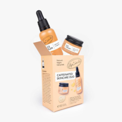 سيروم الوجه بالقهوة وزيت الورد مع كريم للعين Skin Brightening and Hydrating Set - Caffeinated Skincare Duo