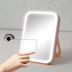 مرآه ستاند مع انارة 3 الوان Standing Mirror with LED Light – 3 Color Modes