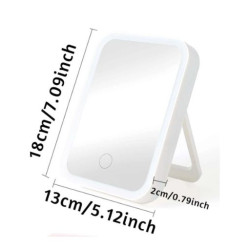 مرآه ستاند مع انارة 3 الوان Standing Mirror with LED Light – 3 Color Modes