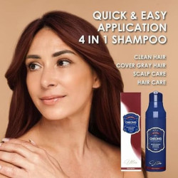 شامبو بصبغة للشعر باللون البني المحمر 200 مل Black Change Shampoo-Wine Brown 200 ml