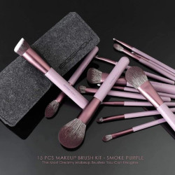 سيت فرش مكياج 15 قطعة مع حقيبة 15 PCS MAKEUP BRUSH KIT with Bag
