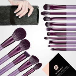 سيت فرش مكياج 15 قطعة مع حقيبة 15 PCS MAKEUP BRUSH KIT with Bag