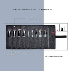 سيت فرش مكياج 15 قطعة مع حقيبة 15 PCS MAKEUP BRUSH KIT with Bag