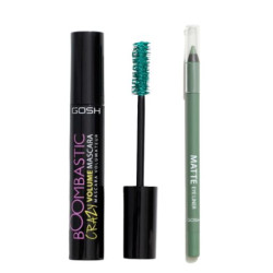 سيت ماسكارا وقلم كحل مات باللون الاخضر Mascara & Matte Eyeliner-Green
