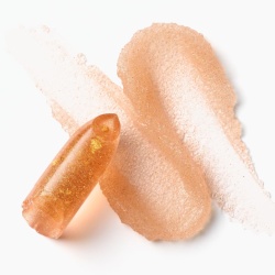 احمر شفاه شفاف مع رقائق ذهبية Transparent Lipstick with Gold Flakes