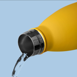 قنينة معدنية حافظة للحرارة 500 مل Rubber Lemon Chrome Bottle 500ml
