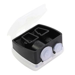 مبراة مزدوجة لأقلام الحواجب والشفاه 2-in-1 Eyebrow Pencil & Lip Liner Sharpener