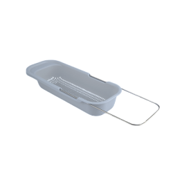مصفاة بلاستيك لتجفيف الأكواب Sliding Sink Dish Drainer